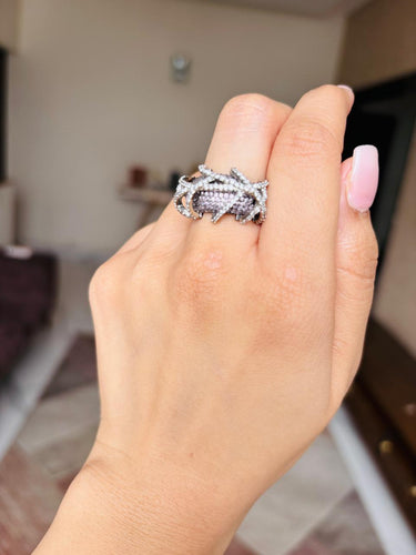 Lavender Diamond Ring